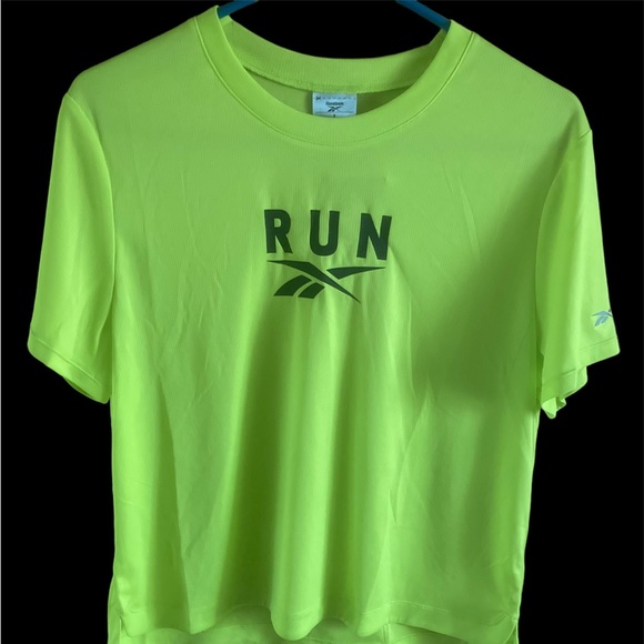 Reebok yellow High Visibility shirt size Large NWT - Picture 1 of 4